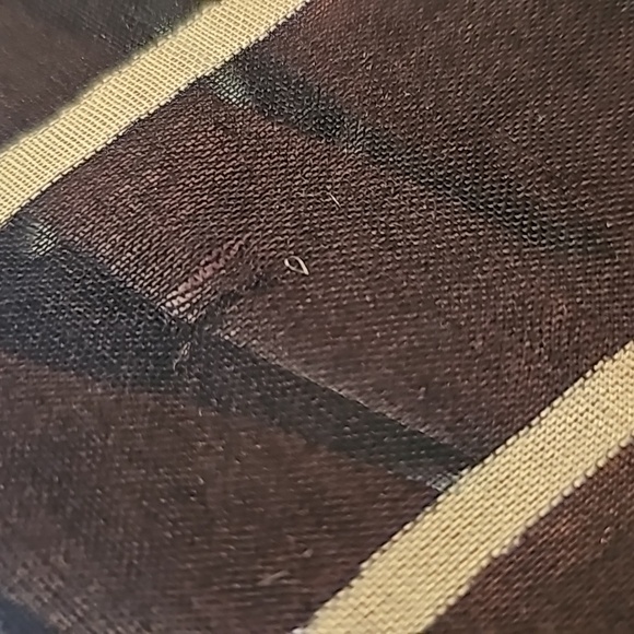 Navy/white semi-sheer polka dot & striped infinity scarf/cover-up - Picture 8 of 8